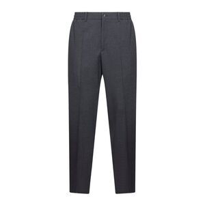 Tagliatore Men Grey Stretch Virgin Wool Blend Garcon Trousers